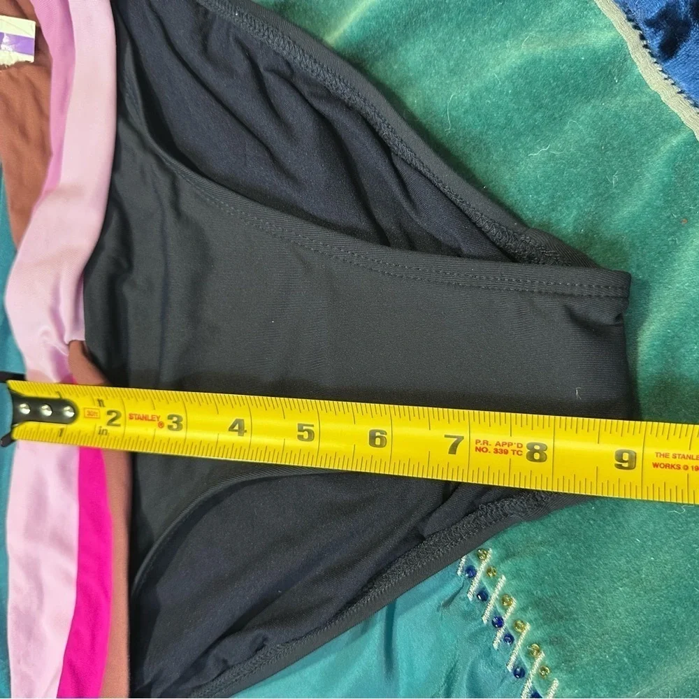 Women’s swimsuit Bottoms Robin Piccone Blue and Pink Bikini Swimwear Small 4342